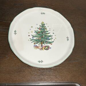 Nikko Christmastime Hostess Plate/Cake Plate